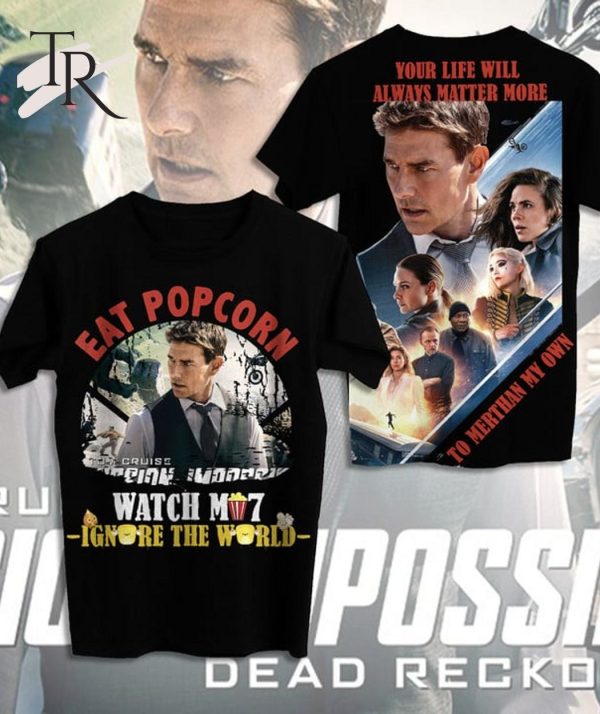 Mission Impossible Eat Popcorn Unisex T-Shirt