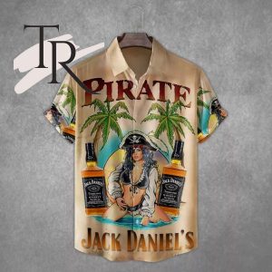 Jack Daniels Pirate Hawaiian Shirt