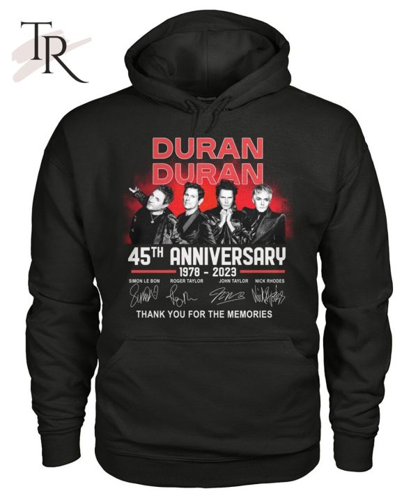 Duran Duran 45th Anniversary 1978 – 2023 Thank You For The Memories T-Shirt