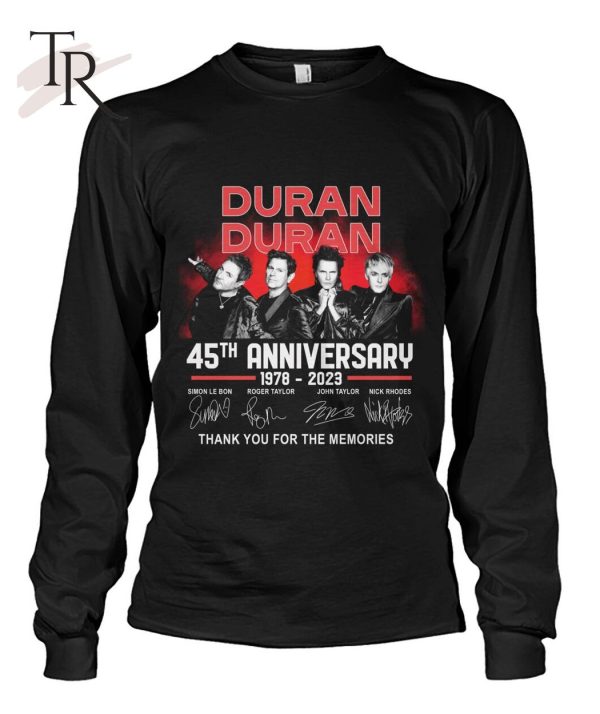 Duran Duran 45th Anniversary 1978 – 2023 Thank You For The Memories T-Shirt