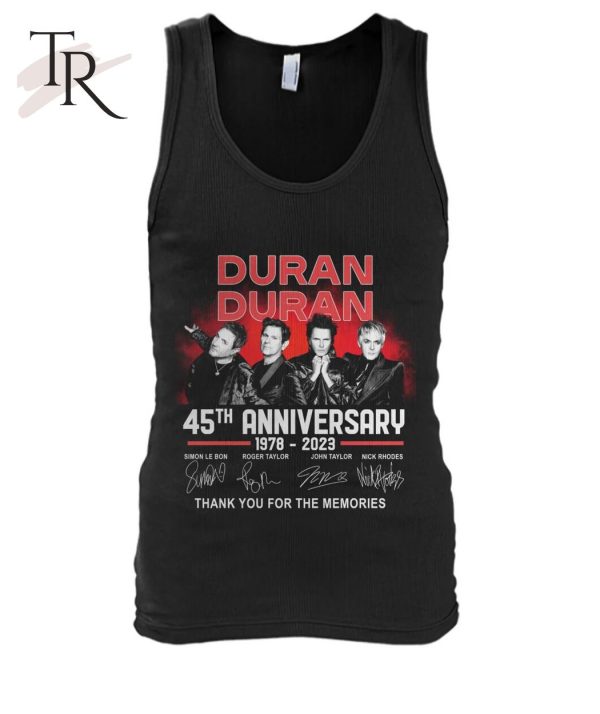 Duran Duran 45th Anniversary 1978 – 2023 Thank You For The Memories T-Shirt