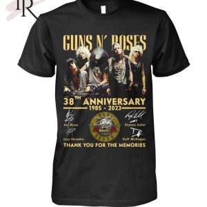 Guns N’ Roses Tour 2023 Shirt, Guns N’ Roses 38th Anniversary 1985 – 2023 Shirts