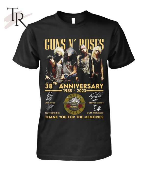 Guns N’ Roses Tour 2023 Shirt, Guns N’ Roses 38th Anniversary 1985 – 2023 Shirts