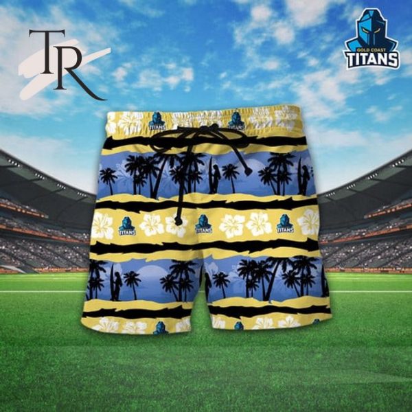 NRL Gold Coast Titans Personalized Unisex Hawaiian Shirt And Short Pants For Fan – Limited Edition