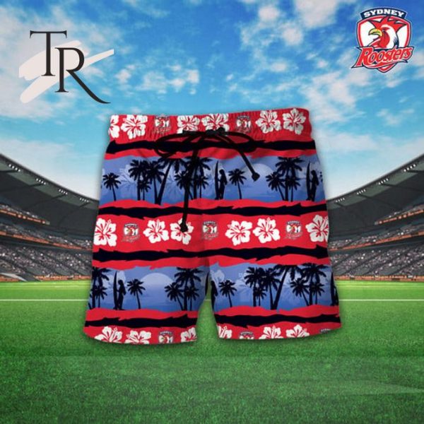 NRL Sydney Roosters Personalized Unisex Hawaiian Shirt And Short Pants For Fan – Limited Edition