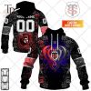 Personalized Stade Rochelais Rugby Rose Dragons Design Hoodie