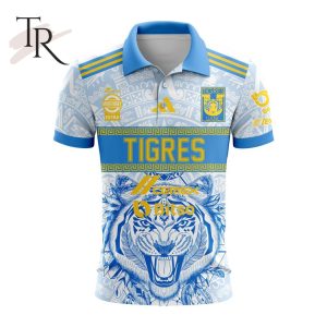 LIGA MX Tigres UANL 2023-2024 Third Aztec Design Polo Shirt