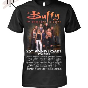 Buffy The Vampire Slayer 26th Anniversary 1997 – 2023 Thank You For The Memories T-Shirt