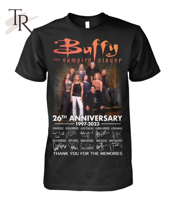 Buffy The Vampire Slayer 26th Anniversary 1997 – 2023 Thank You For The Memories T-Shirt