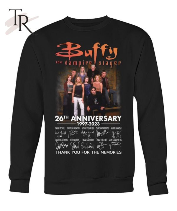 Buffy The Vampire Slayer 26th Anniversary 1997 – 2023 Thank You For The Memories T-Shirt