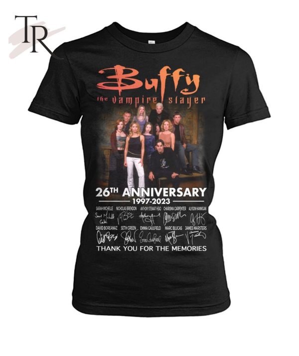 Buffy The Vampire Slayer 26th Anniversary 1997 – 2023 Thank You For The Memories T-Shirt