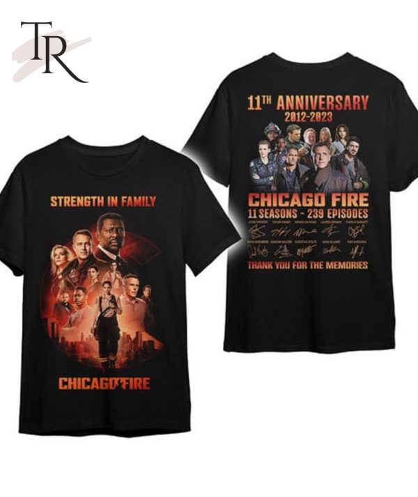 PREMIUM 11th Anniversary 2012 – 2023 Chicago Fire Thank You For The Memories T-Shirt