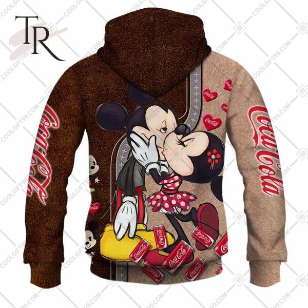 Personalized Coca Cola Mickey And Minnie Design Hoodie