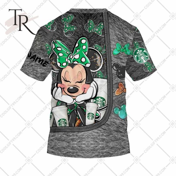 Personalized Starbucks Minnie Mouse Design Hoodie