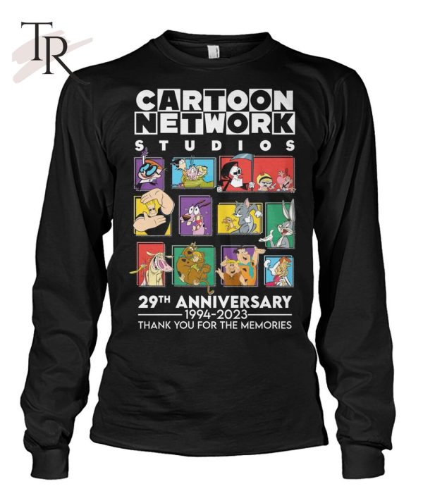 Cartoon Network Studios 29th Anniversary 1994 – 2023 Thank You For The Memories T-Shirt