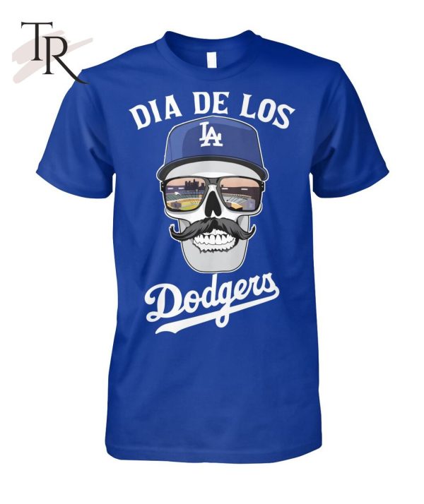 Dia De Los Dodgers Skull T-Shirt