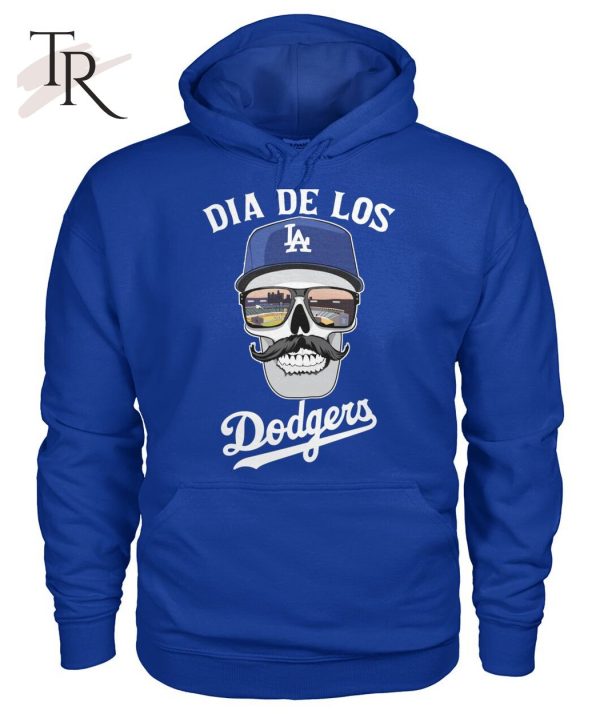 Dia De Los Dodgers Skull T-Shirt