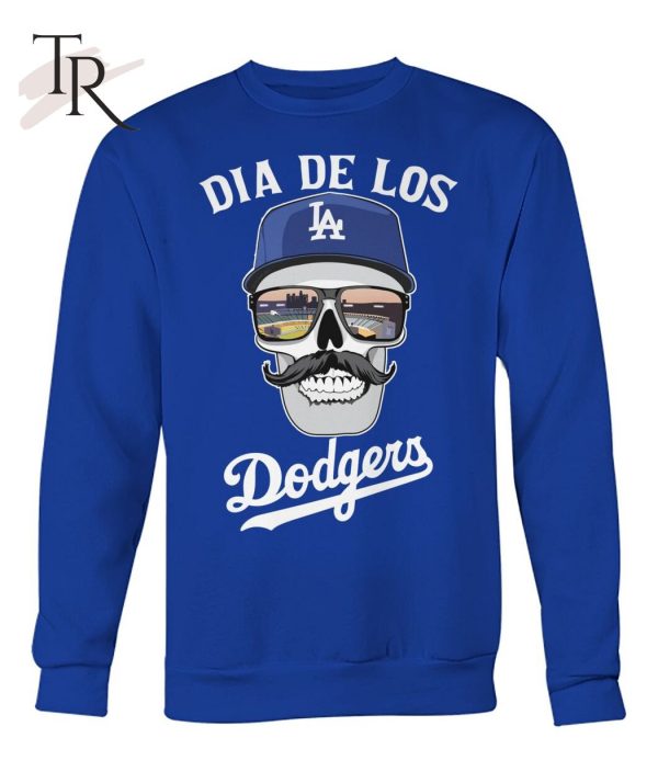 Dia De Los Dodgers Skull T-Shirt