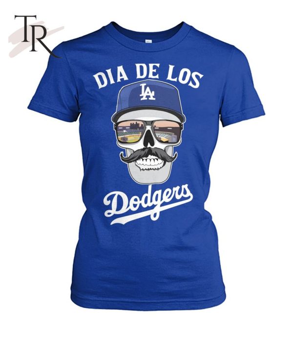 Dia De Los Dodgers Skull T-Shirt