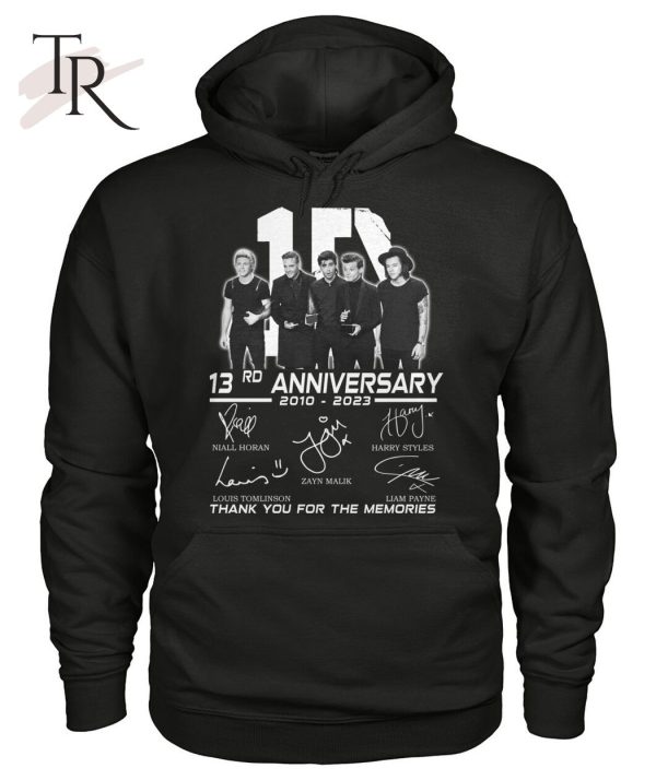 One Direction 1D 13rd Anniversary 2010 – 2023 Thank You For The Memories T-Shirt