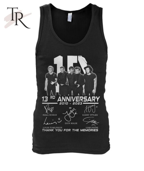 One Direction 1D 13rd Anniversary 2010 – 2023 Thank You For The Memories T-Shirt