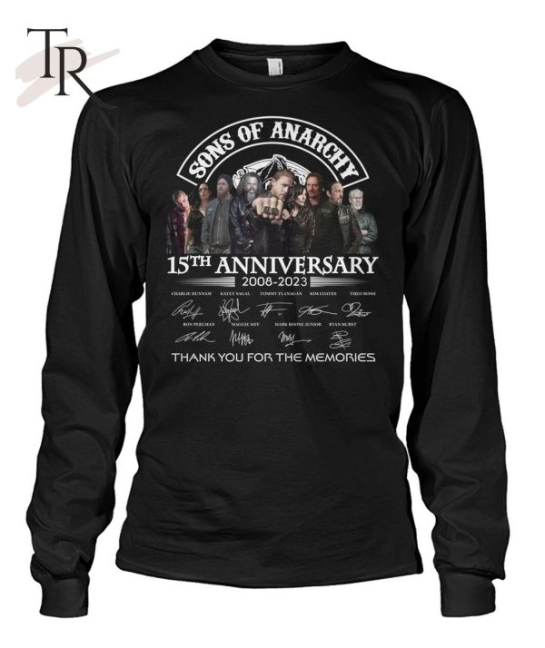 Sons Of Anarchy 15th Anniversary 2008 – 2023 Thank You For The Memories T-Shirt