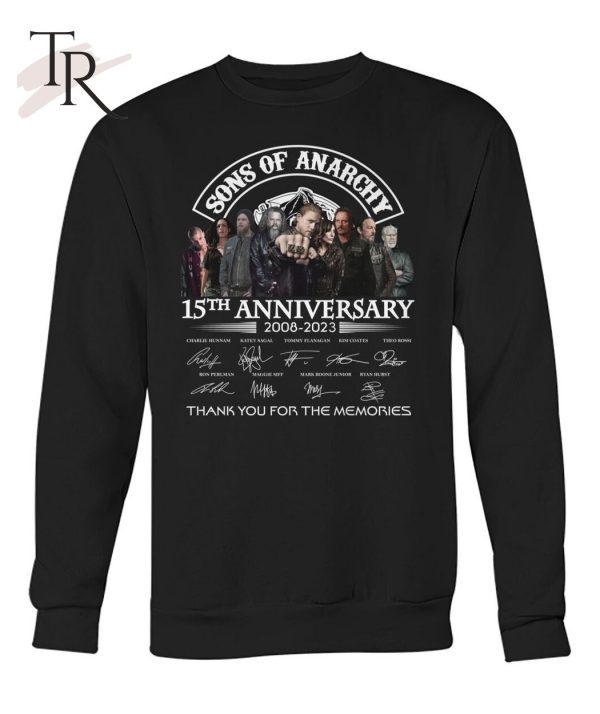 Sons Of Anarchy 15th Anniversary 2008 – 2023 Thank You For The Memories T-Shirt