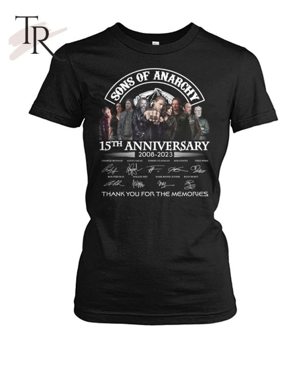 Sons Of Anarchy 15th Anniversary 2008 – 2023 Thank You For The Memories T-Shirt