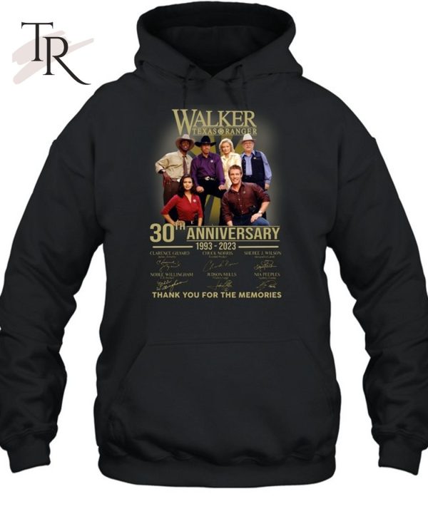 Walker, Texas Ranger 30th Anniversary 1993 – 2023 Thank You For The Memories T-Shirt