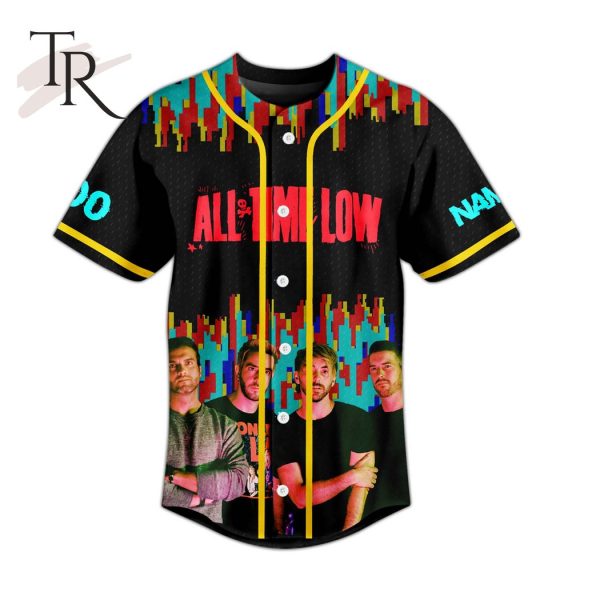 All Time Low ? Dear Maria Custom Baseball Jersey