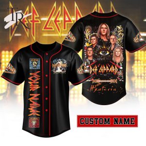 Def Leppard Eyes Design Custom Baseball Jersey