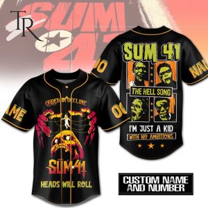 Heads Will Roll – Sum 41 Custom Baseball Jersey