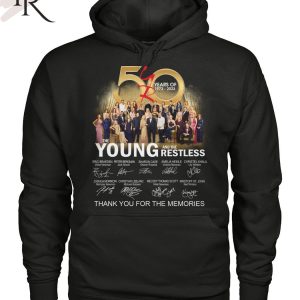 50 Years Of 1973 – 2023 The Young And The Restless Thank You For The Memories T-Shirt