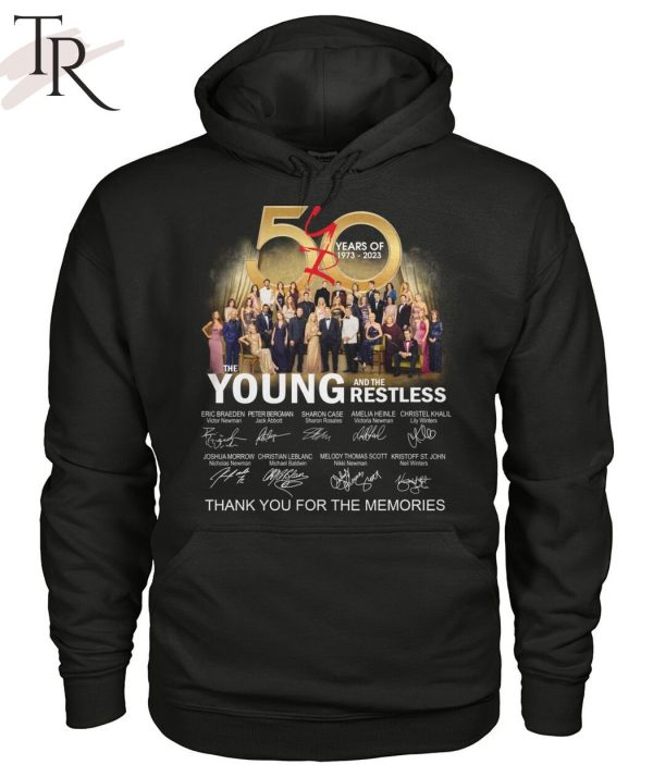 50 Years Of 1973 – 2023 The Young And The Restless Thank You For The Memories T-Shirt