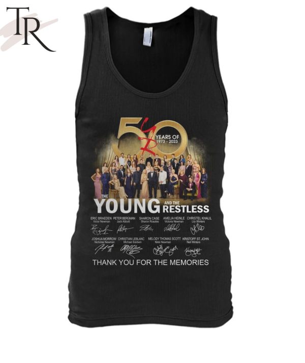 50 Years Of 1973 – 2023 The Young And The Restless Thank You For The Memories T-Shirt