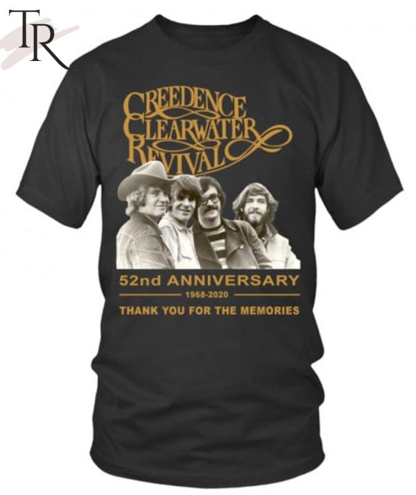 Creedence Clearwater Revival 52nd Anniversary 1968 – 2020 Thank You For The Memories T-Shirt