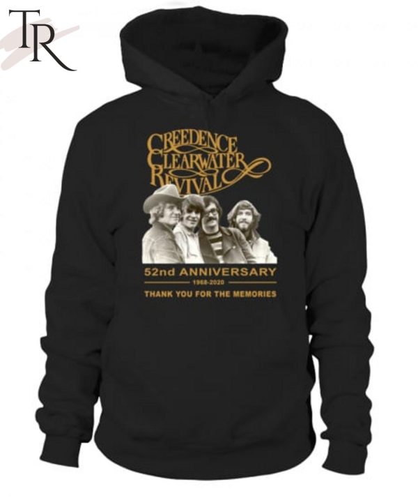 Creedence Clearwater Revival 52nd Anniversary 1968 – 2020 Thank You For The Memories T-Shirt