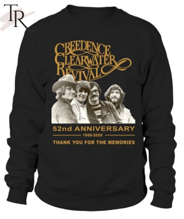 Creedence Clearwater Revival 52nd Anniversary 1968 – 2020 Thank You For The Memories T-Shirt