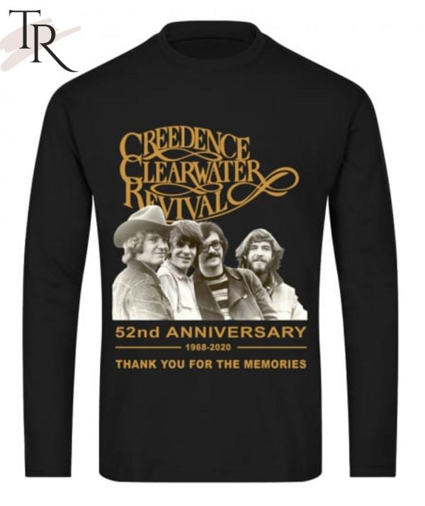 Creedence Clearwater Revival 52nd Anniversary 1968 – 2020 Thank You For The Memories T-Shirt