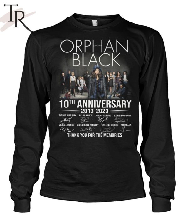 Orphan Black 10th Anniversary 2013 – 2023 Thank You For The Memories T-Shirt