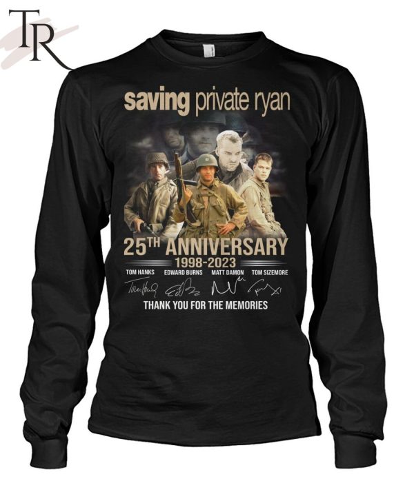 Saving Private Ryan 25th Anniversary 1998 – 2023 Thank You For The Memories T-Shirt