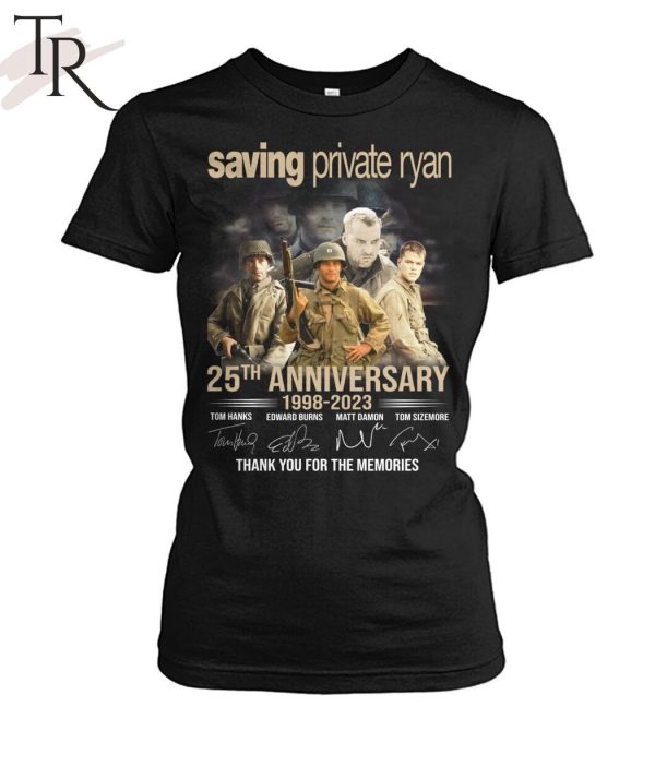 Saving Private Ryan 25th Anniversary 1998 – 2023 Thank You For The Memories T-Shirt