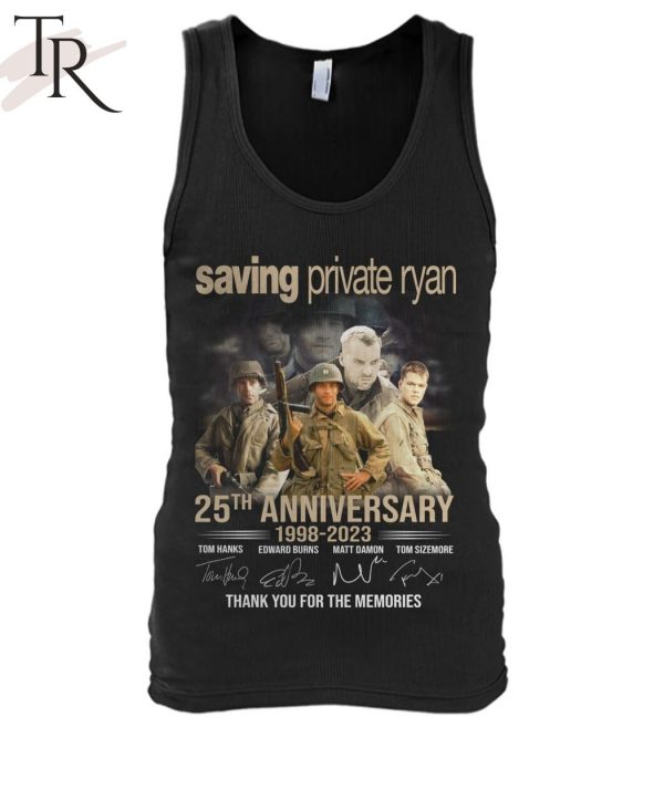 Saving Private Ryan 25th Anniversary 1998 – 2023 Thank You For The Memories T-Shirt