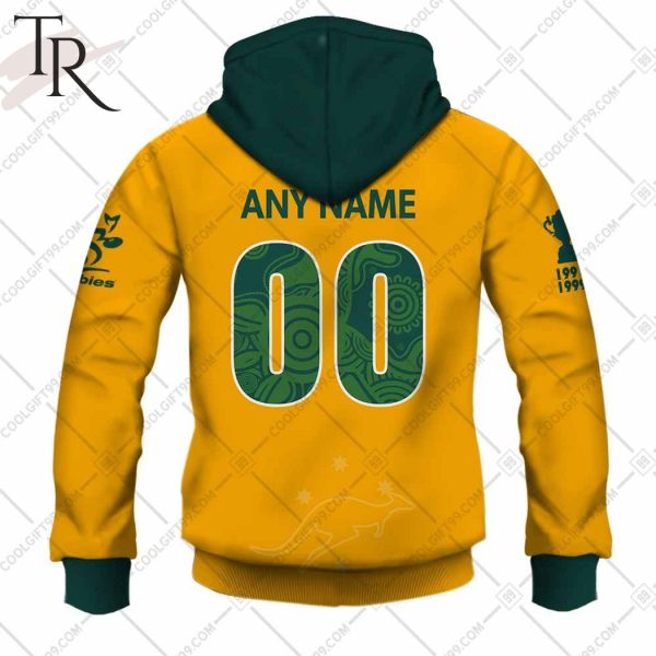 Rugby World Cup 2023 Australia Wallabies Home Jersey Hoodie