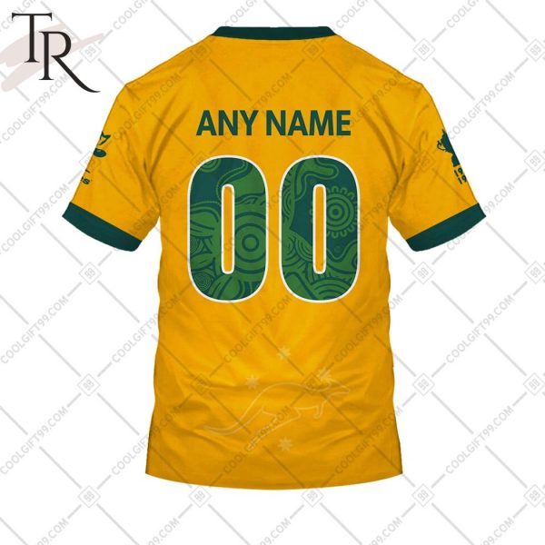 Rugby World Cup 2023 Australia Wallabies Home Jersey Hoodie