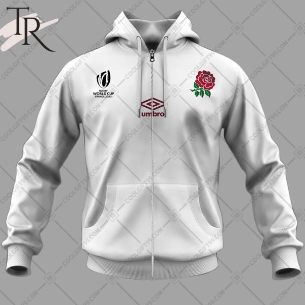 Rugby World Cup 2023 England Rugby Home Jersey Hoodie