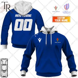 Rugby World Cup 2023 Samoa Rugby Home Jersey Hoodie