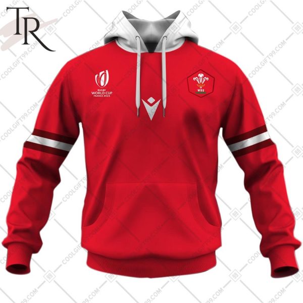 Rugby World Cup 2023 Wales Rugby Home Jersey Hoodie