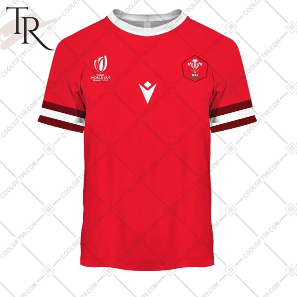 Rugby World Cup 2023 Wales Rugby Home Jersey Hoodie