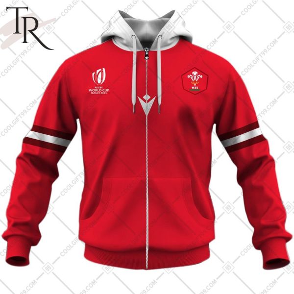 Rugby World Cup 2023 Wales Rugby Home Jersey Hoodie